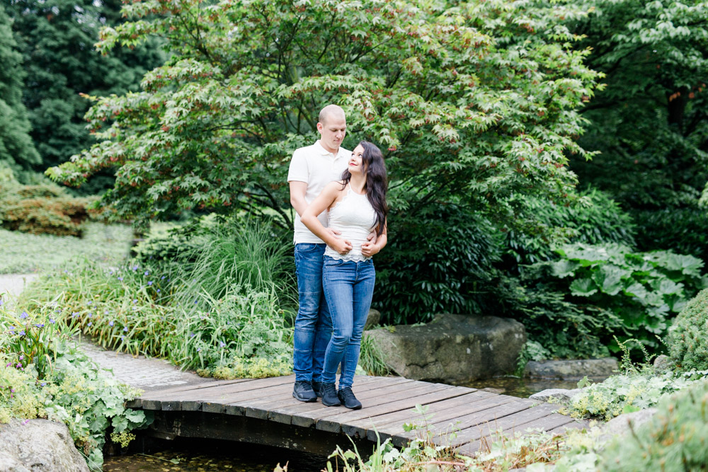 Paarshooting in Planten und Blomen am Wasserfall